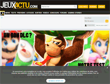 Tablet Screenshot of jeuxactu.com